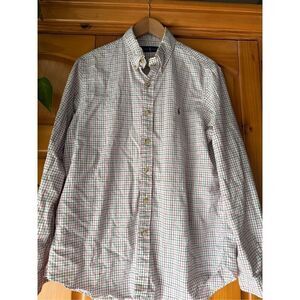 Ralph Lauren Mens Button Down Shirt Multicolor Classic SZ L